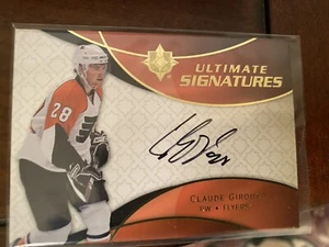 Tarjeta autografiada de Claude Giroux Ultimate de Philadelphia Flyers 2008-09 - Imagen 1 de 2