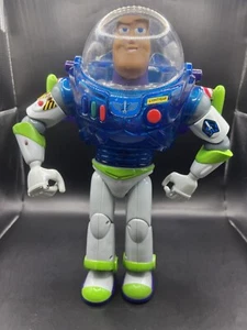 Rare Disney Pixar Thinkway Blue Talking Buzz Lightyear Interstellar 12" Figure. - Picture 1 of 6