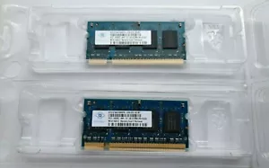 2 x NANYA 512 MB Laptop RAM (1 GB,)PC2-4200S,DDR2 RAM,Fast Free P&P - Picture 1 of 6