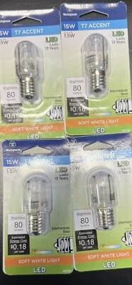 T7 accent LED 1.5 watt lamp, intermediate base, soft white NIB 4 Together In One - Image 1 of 2