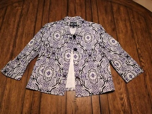 Jones New York Signature Stretch Designer Damen Blazer groovig blau (12p) - Bild 1 von 11