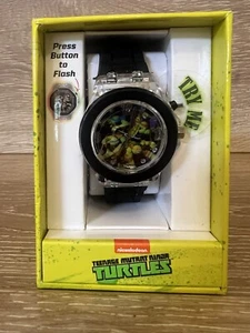 Nickelodeon Teenage Mutant Ninja Turtles Boys Watch Light Up TMNT -Brand New- - Picture 1 of 4