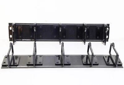[Lot of 2] ORTRONICS 2U Cable Management Network Rack Panel 5x D-Ring - Image 1 of 3