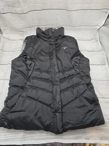 Nike Silver And Black Reversible Goose Down Puffer Vest, Youth XL (16-18) Y2K - Picture 1 of 18