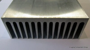 Großer Aluminium Kühlkörper - Elektronik - Verstärker - Audioprojekt 250 x 125 x 50 mm. - Bild 1 von 2