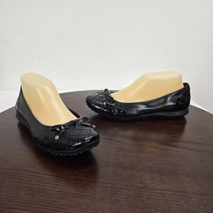 Etienne Aigner Damen-Ballerinas 7M schwarz Slipper runde Spitze Freizeitschuhe Schleife  - Bild 1 von 18