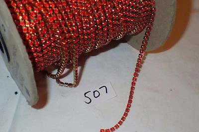 Conjunto de cadena de cristal de Swarovski de diamantes de imitación de 3 mm de colección de 1 pie joyería artesanal Foto 1 de 4