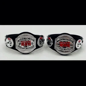 2x Ring of Honor ROH World Tag Team Championship Belt Wrestling Figure WWE AEW - Picture 1 of 1