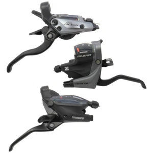Shimano Shift/Brake lever Job Lot 3x Levers Left/Right Hand Scratches Black -H - Picture 1 of 24