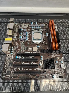 ASRock H77M, Intel i5-3570k, G.SKILL Ares 16gb - 1155 MicroATX M-ATX motherboard - Picture 1 of 16