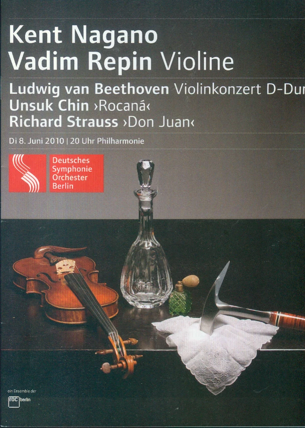 Programm Deutsches Symphonie Orchester Berlin 08.06.2010 Kent Nagano - Bild 1 von 1