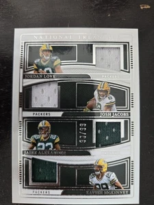 2024 National Treasures Packers Quad Patch Love Jacobs Alexander Mckinney /99 - Picture 1 of 2