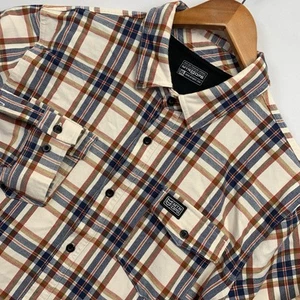 MOUNTAIN OPS Shirt Mens XL Plaid Flannel Outdoor Button Up Shacket - Picture 1 of 14