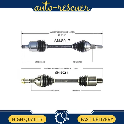 Juego SurTrack par de ejes delanteros CV para Saturn Vue tracción delantera/AWD 04-07 3,5 L V6 Foto 1 de 3