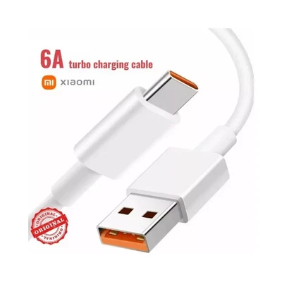 Original Xiaomi 6A Fast Charging Cable 120W/90W/67W/33W USB-C to Type-C 1m Super - Image 1 of 3