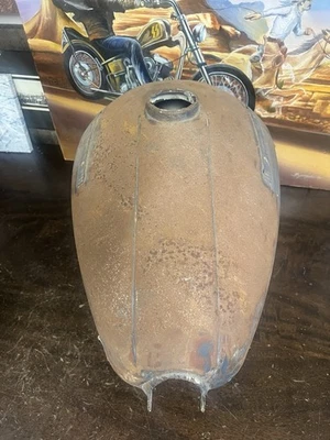 OEM HARLEY-DAVIDSON 1963-1965 XLH SPORTSTER TURTLE GAS TANK Chopper - Image 1 of 4