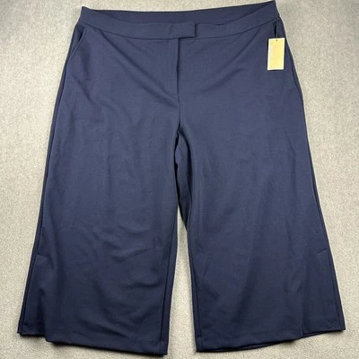 Pantalones Michael Kors Para Mujer 3X Pierna Ancha Recortados Pull On Elastizados Bolsillos Informales Nuevos con Etiquetas Foto 1 de 4