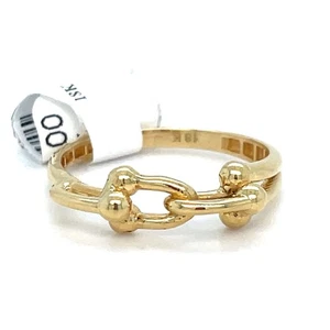 Anillo de enclavamiento de oro amarillo de 18k 2,20 g talla 8 - Imagen 1 de 4