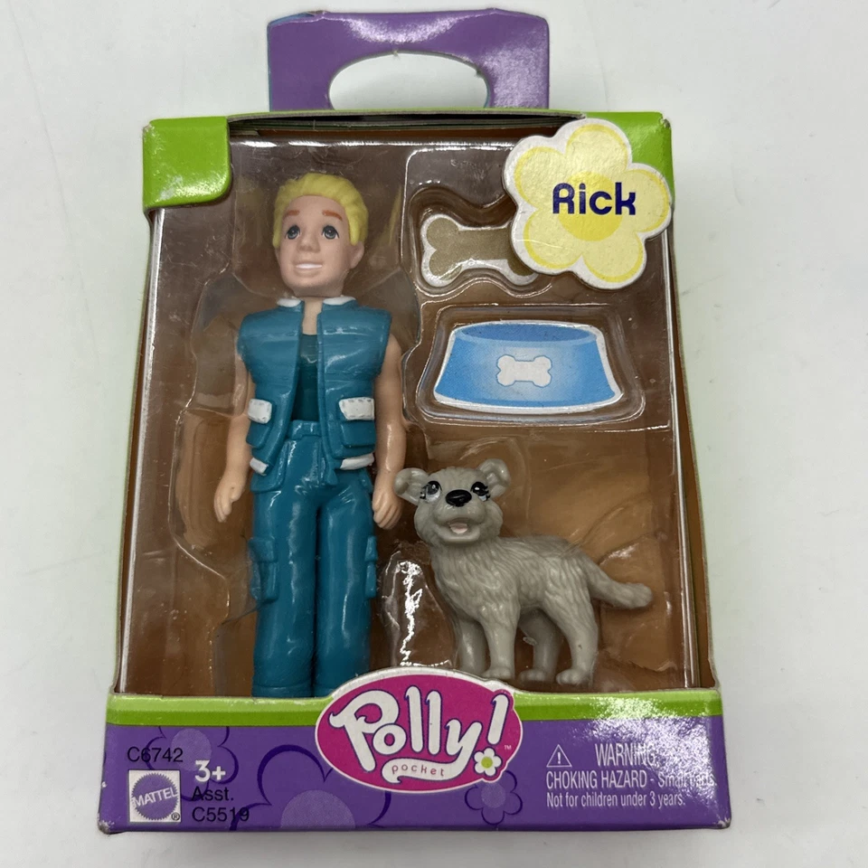 2003 Mattel Polly Pocket Rick With Dog C6742 C5519