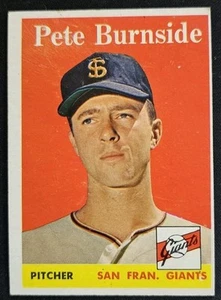 1958 Topps #211 Pete Burnside San Francisco Giants - VG - Picture 1 of 2