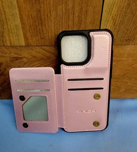 For iPhone 17 16 15 14 13 12 Plus Pro Max Air Leather Magnetic Flip Wallet Case - Picture 1 of 5