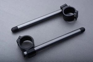 Titaniume Pair of Clip Ons Handlebars 43mm YAMAHA YZF R6 YZF-R6 2003-2004 - Picture 1 of 4