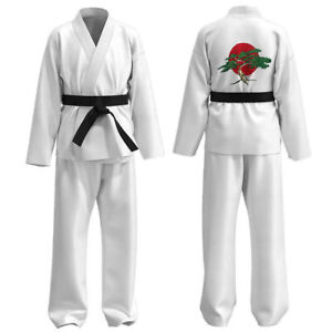 The Karate Kid Daniel LaRusso Cosplay Costume Karate Kid Adult Uniform Outfit UK