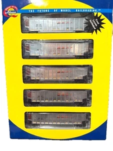 Athearn HO #93077 BNSF Swoosh Logo Bethgon Coalporter 5-Pack, Brown/Silver - Picture 1 of 2