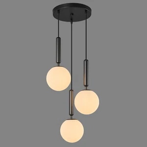 Modern Black Pendant Light Hanging Fixture Light for Kitchen Island Mid Centu... - Picture 1 of 7
