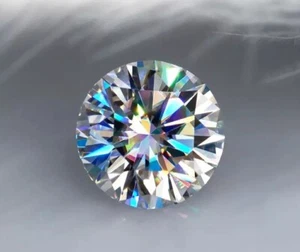 Lab Grown CVD Diamond 5 MM Round Excellent D Color VVS1 Clarity Certified - Picture 1 of 6