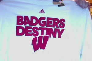 ADIDAS LONG SLEEVE WHITE 2XL WISCONSIN DESTINY TEE SHIRT NEW WITH TAGS - Picture 1 of 1