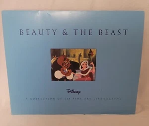 Disney's La Bella e la Bestia Collezione Litografica Belle Arti Set di sei Belle Arti - Foto 1 di 11