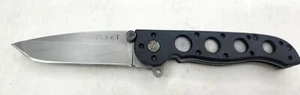 CRKT M16-02Z Carson Design Folding Pocket Knife Assisted Plain Tanto Liner Blk  - Picture 1 of 8