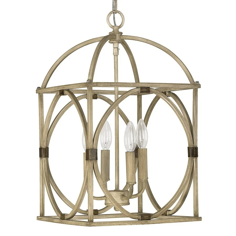 Capital Lighting Signature 4 Light Foyer Pendant in French Oak 4521FO