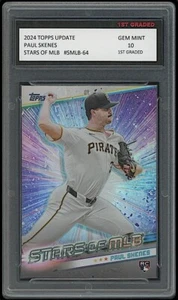 Tarjeta de novato Paul Skenes 2024 Topps Update Stars Of MLB 1er grado 10 LSU/Piratas - Imagen 1 de 1