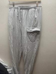 Thereabouts Little & Big Boys Husky 14/16 Large Cuffed Jogger Pant Gray - Picture 1 of 7