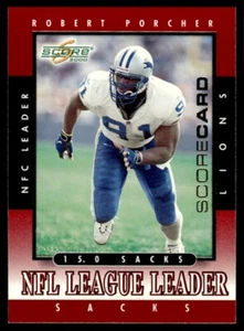 2000 Score Scorecard Robert Porcher 0154/2000 Detroit Lions #270 - Picture 1 of 2
