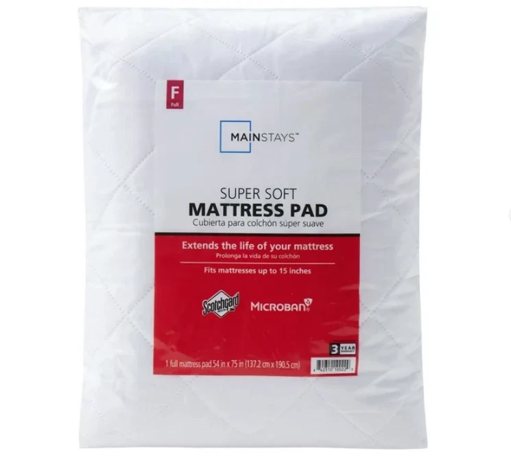 Mainstays Super Soft Quilted Mattress Pad NEW FULL / DOUBLE - Image 1 of 1