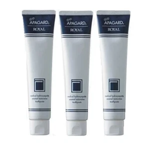 Set o f 3Sangi APAGARD ROYAL 135g hydroxyapatite enamel toothpaste Japan - Picture 1 of 3