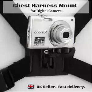 RELISTED -New Universal Chesty Chest Strap Harness Mount Holder  Digital Camera - Picture 1 of 5