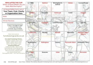 Blind Cards Fundraiser Football Cricket Rugby Darts Snooker Racing Pack of 10 - Picture 1 of 31