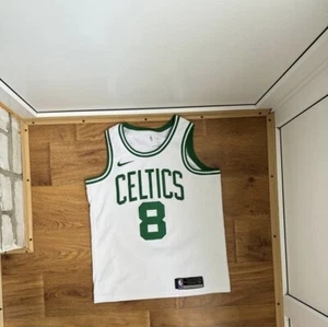 Vintage 90s Champion Boston Celtics Larry Bird Mens 44 Basketball White Jersey - Picture 1 of 8