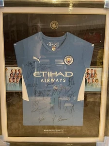 Manchester City signed 2021/22 Premier League champions shirt - Picture 1 of 11