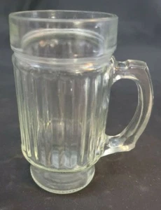 VINTAGE ~ Klar Pressglas Großer Becher für Soda/Kaffee/Tee/Eis 5 1/2" Hoch - Bild 1 von 10