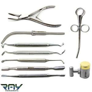 Juego de instrumentos de injerto óseo dental implante raspador de huesos palti hueso herramientas de injerto - Imagen 1 de 10