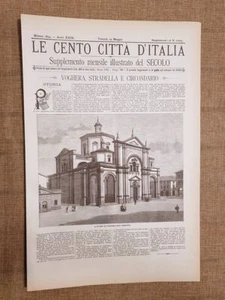 Le Cento Città d'Italia 25 maggio 1894 Voghera e Stradella Il Secolo Ristampa - Imagen 1 de 1