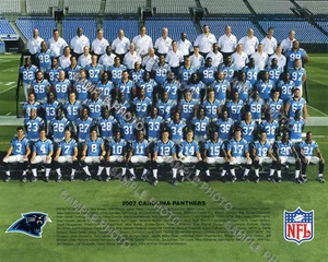 2007 CAROLINA PANTHERS FOOTBALL 8X10 TEAM PHOTO PICTURE - Picture 1 of 1