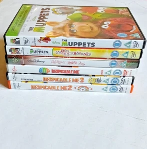 6 x Muppets and Minions DVDs The Muppets Movie Christmas Carol Despicable Me 2 3 - Bild 1 von 10