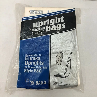 BOLSAS ASPIRADORAS VERTICALES EUREKA ESTILO F&G PAQUETE ABIERTO DE 9 BOLSAS Foto 1 de 4