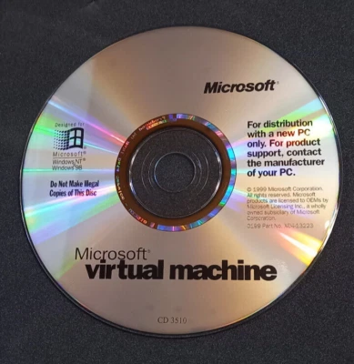 Microsoft Virtual Machine für Windows 98 und NT von 1999. Original Microsoft - Bild 1 von 3